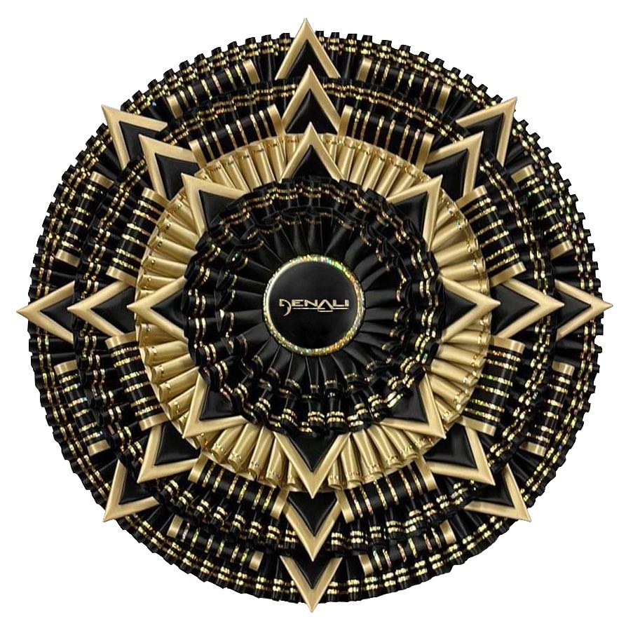 Style 290 Pleated Gold Galaxy II Edge Ribbon [G2GD 2&quot;]