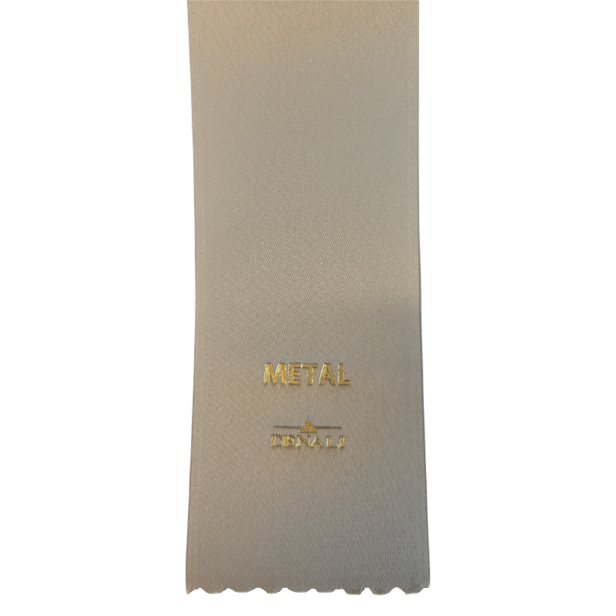 Style 290 Silver Foil Edge Badge Ribbon [1 5/8&quot;]